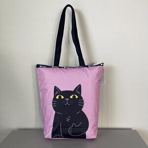 Lesportsac MiaMia Cat Zipper Daily Tote NWT